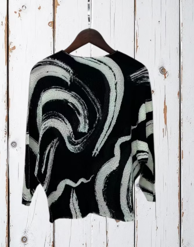 Art Textured Dolman Onesize Top