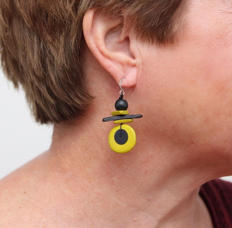 Assuta Lime Drop Earring