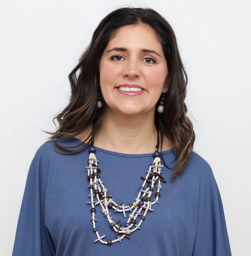 Grey Multi-Strand Lela Necklace