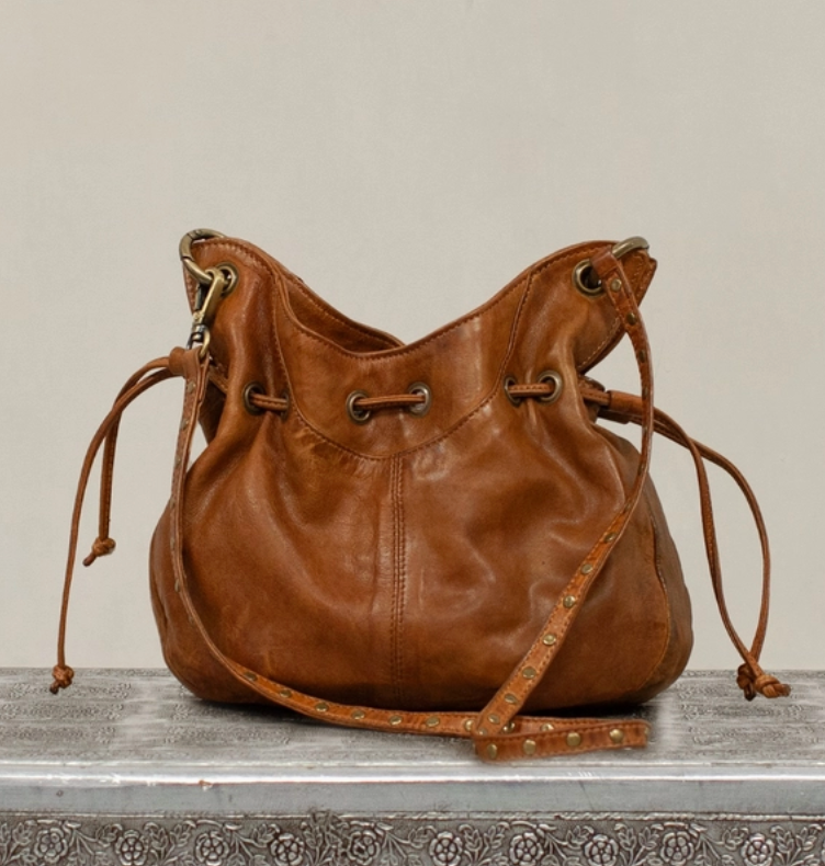 Sun-Baked Toffee Leather Bag