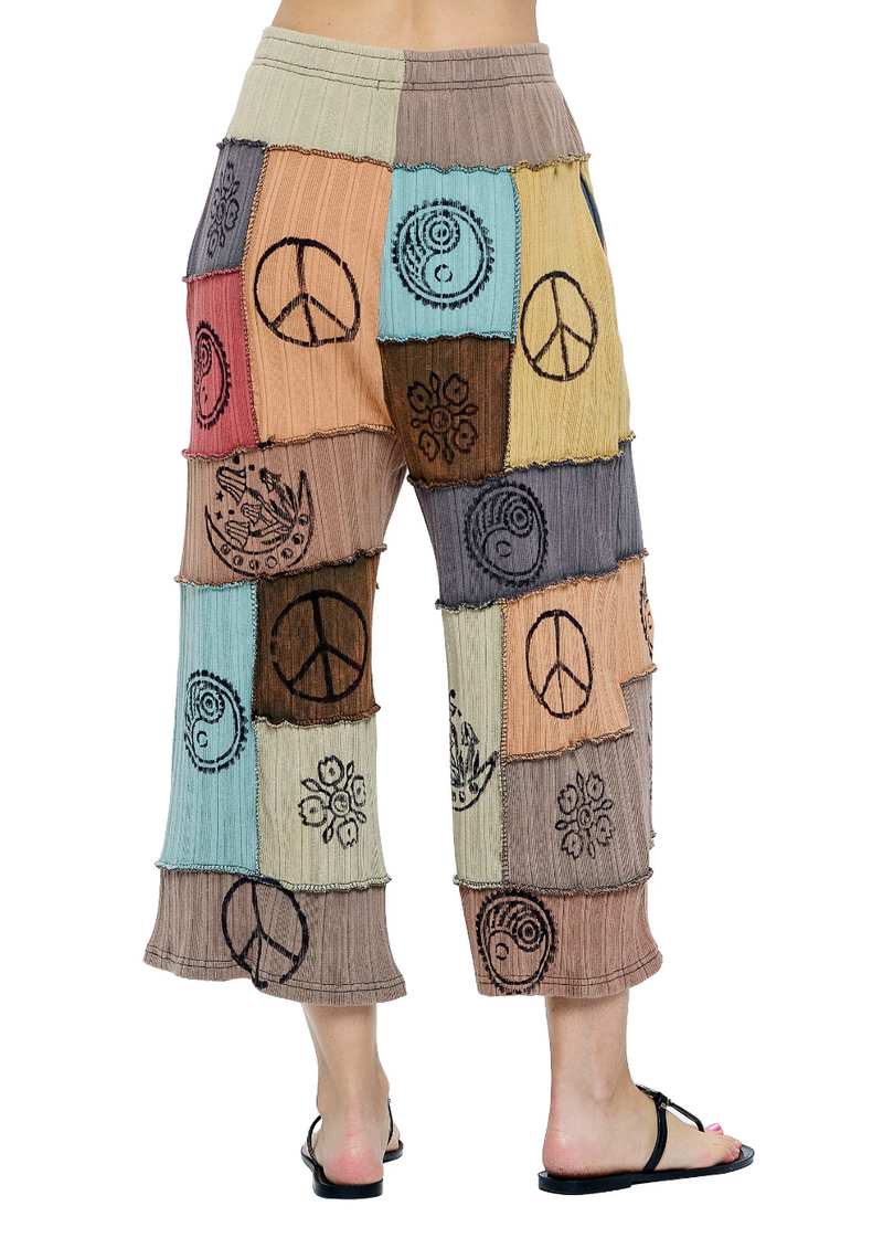 Hand Printed Patchwork Pant