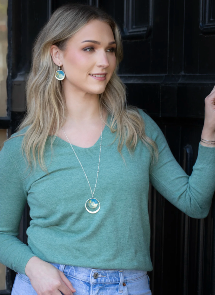 Luna Sage Pendant Necklace