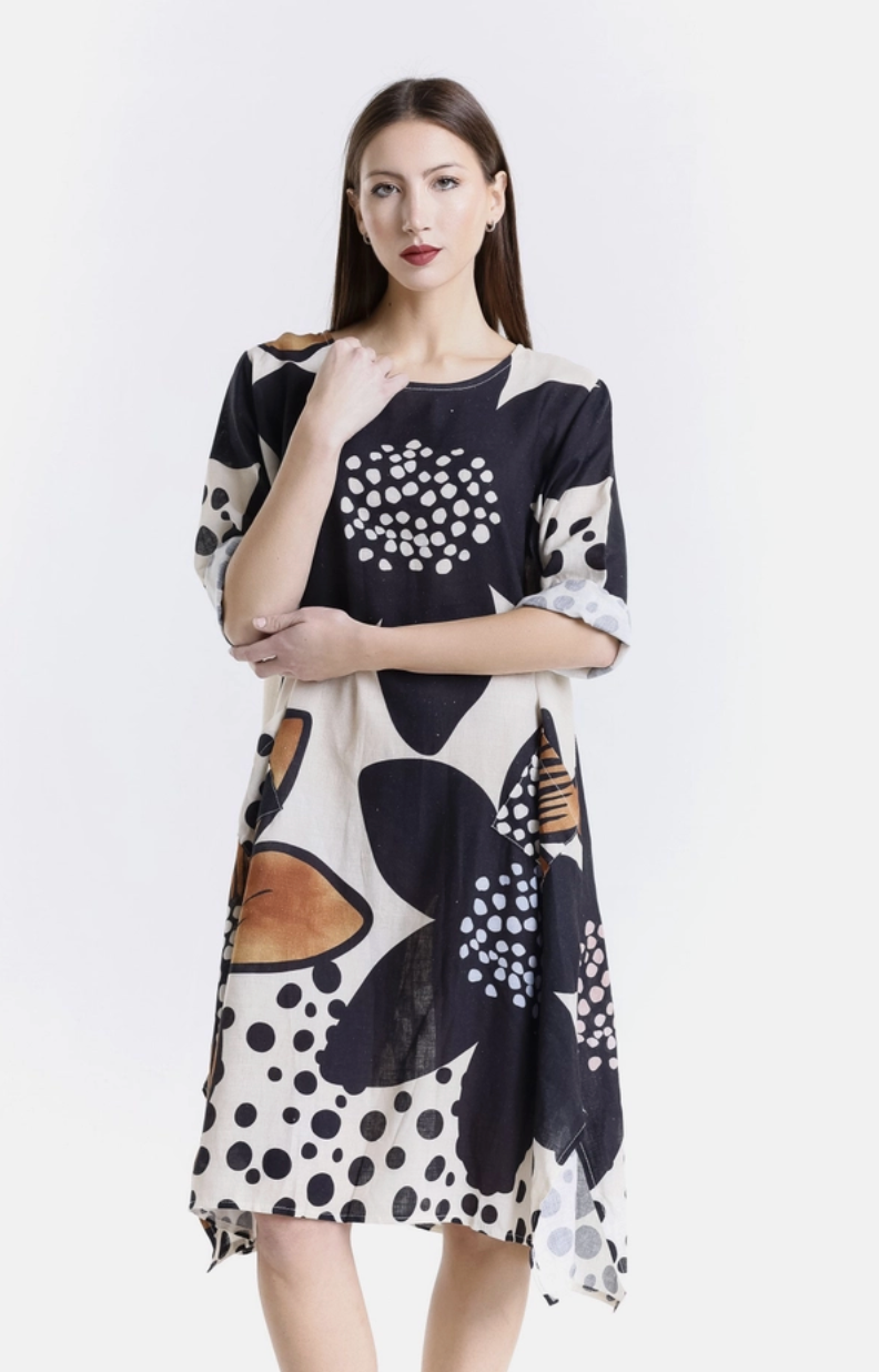 April Flowers Pocket Dress