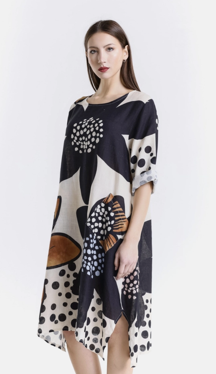 April Flowers Pocket Dress