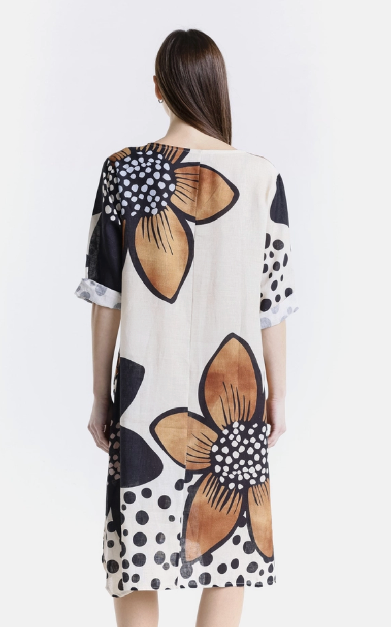 April Flowers Pocket Dress