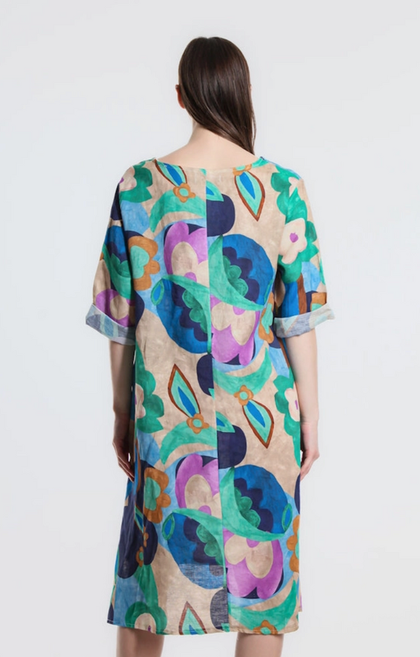 April Cloudscape Pocket Dress