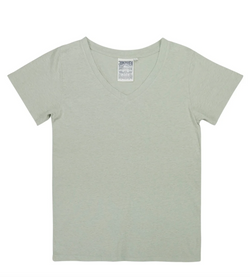 Agave Green Hemp V-Neck Top