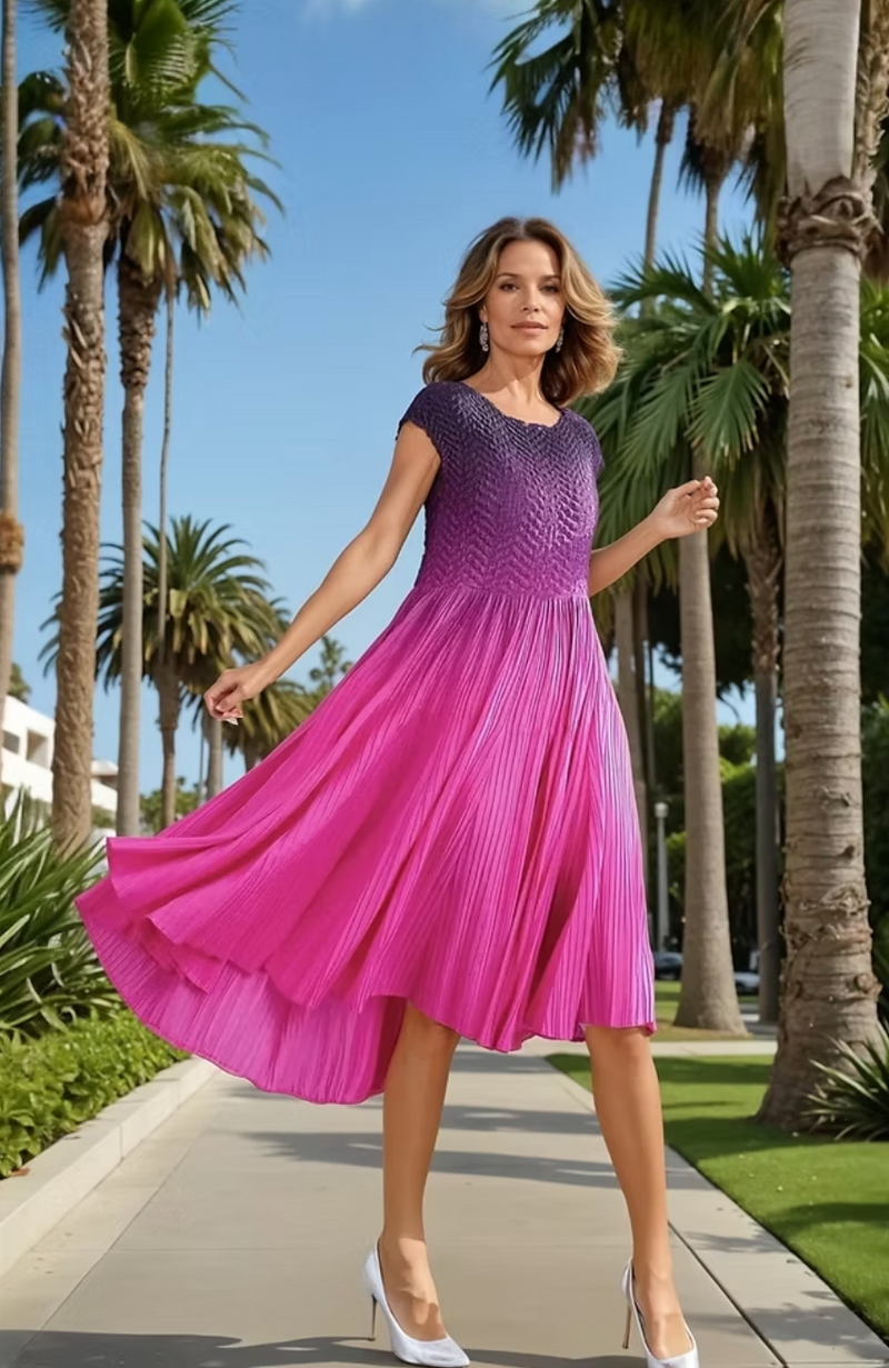 Rose Ombre Statement Dress