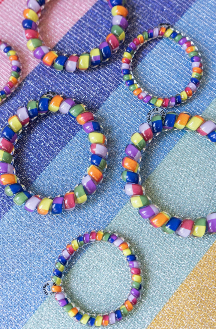 Small Chasing Rainbows Hair Ties Set of 3