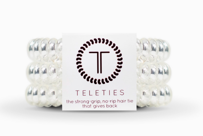 Crystal Clear Large Hair Tie Set of 3
