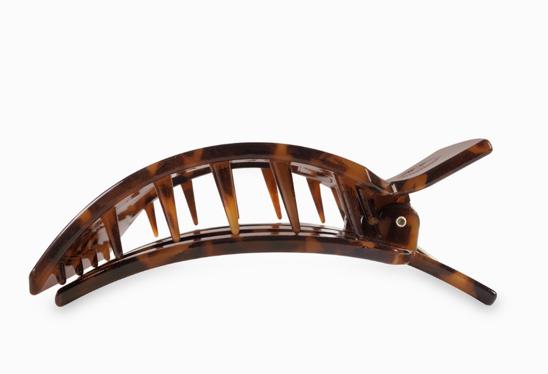 Tortoise Large Square Flat Hair Clip