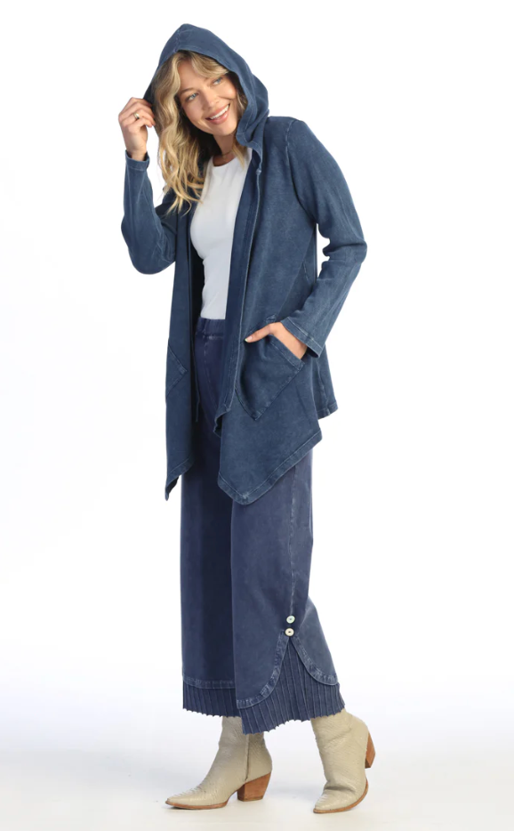 Denim Cascading Cardigan