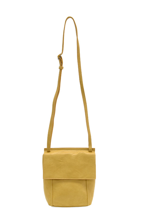 Laguna Yellow Front Flap Crossbody Bag