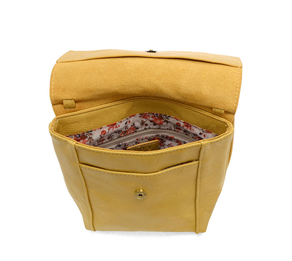 Laguna Yellow Front Flap Crossbody Bag