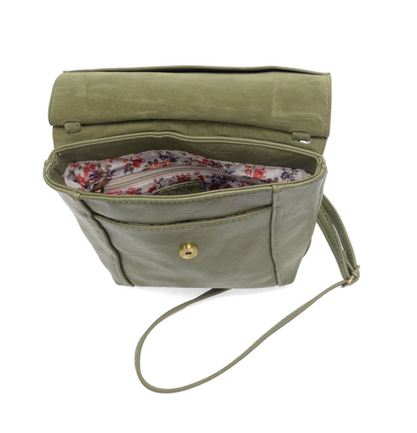 Eucalyptus Front Flap Crossbody Bag