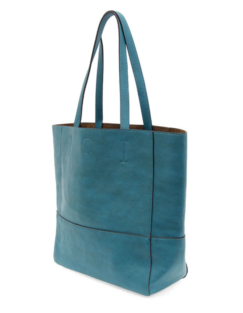 Turquoise Raw Edge Tote