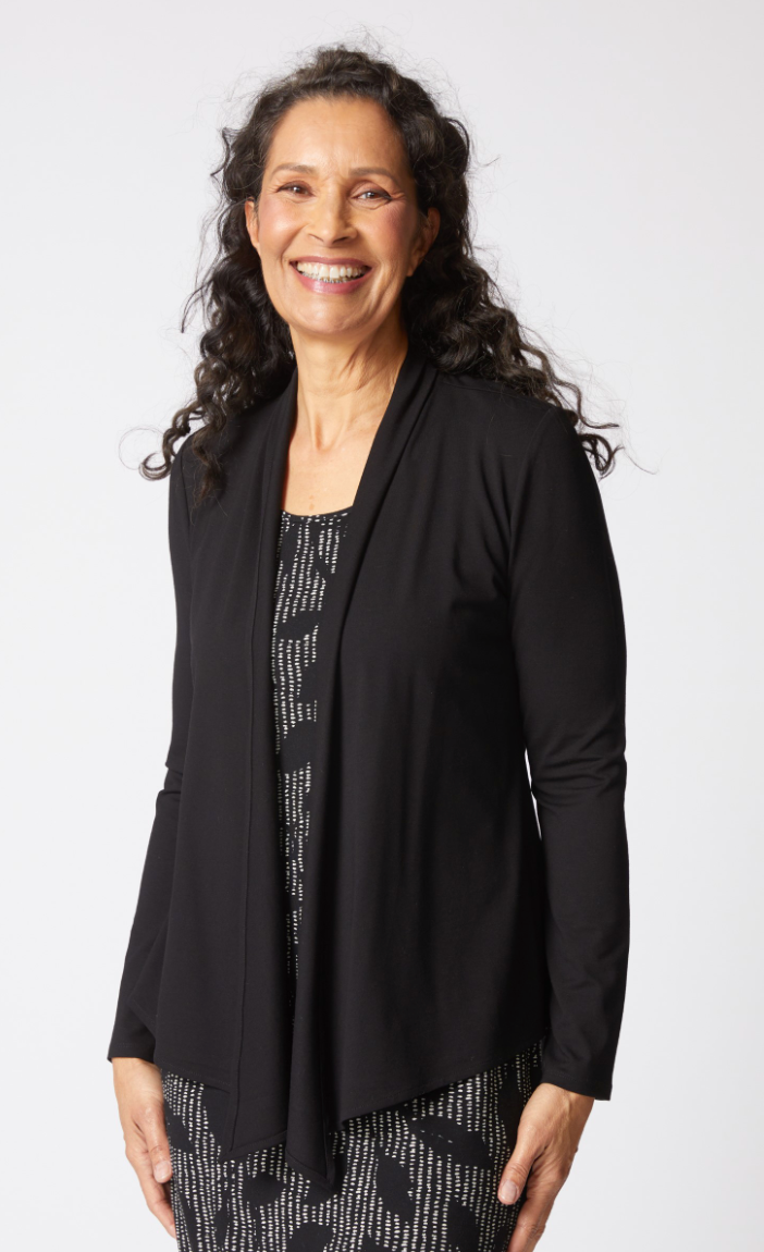 Black Waterfall Travel Jacket
