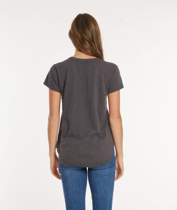 Washed Ebony Short Sleeve Top