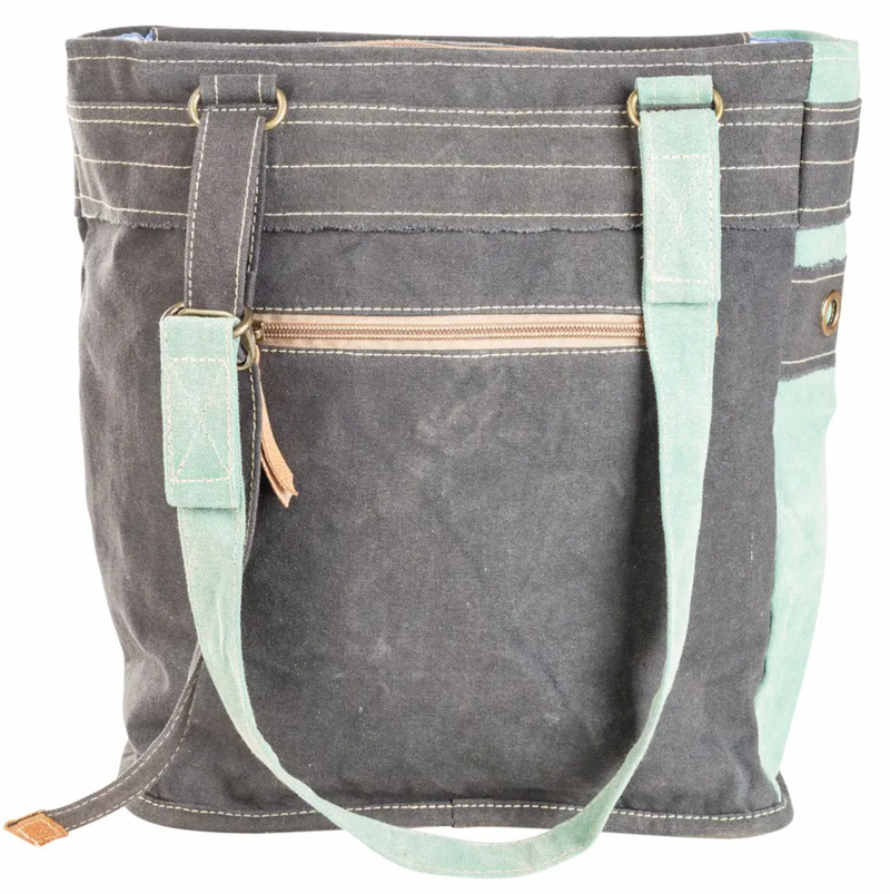 Mountain Adventure Canvas Tote