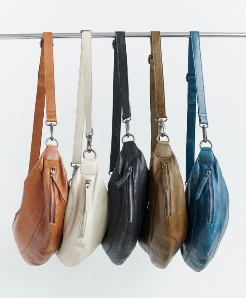 Denim Callie Handcrafted Leather Sling