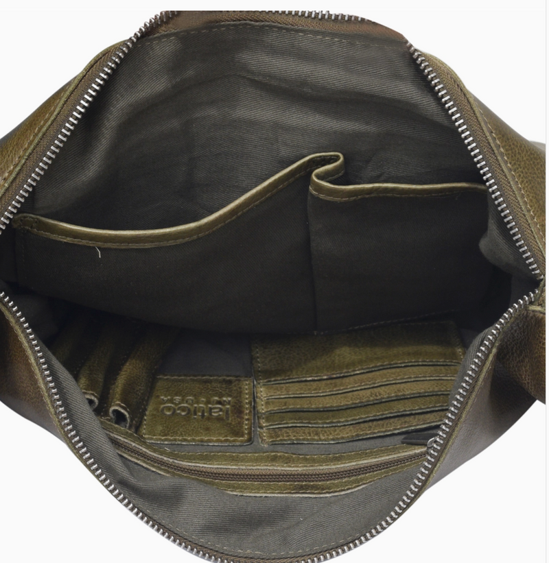 Denim Callie Handcrafted Leather Sling