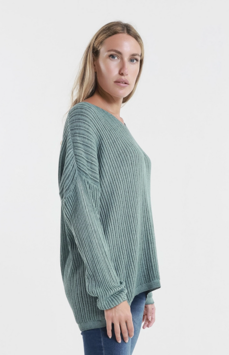 Teal Seriously Soft V-Neck Knit Sweater