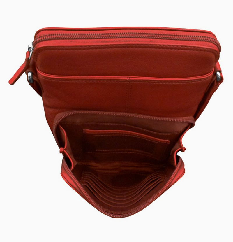 Red Crossbody Organizer