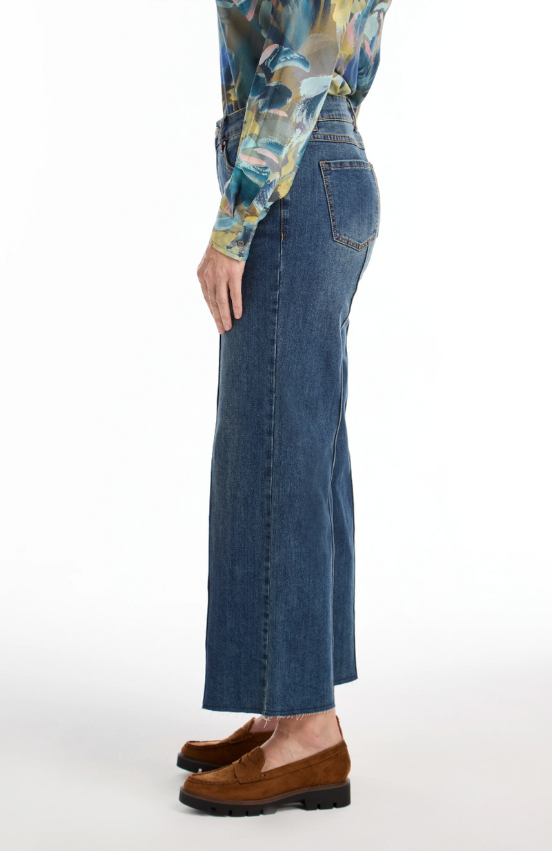 Dark Indigo Wide Ankle Jean