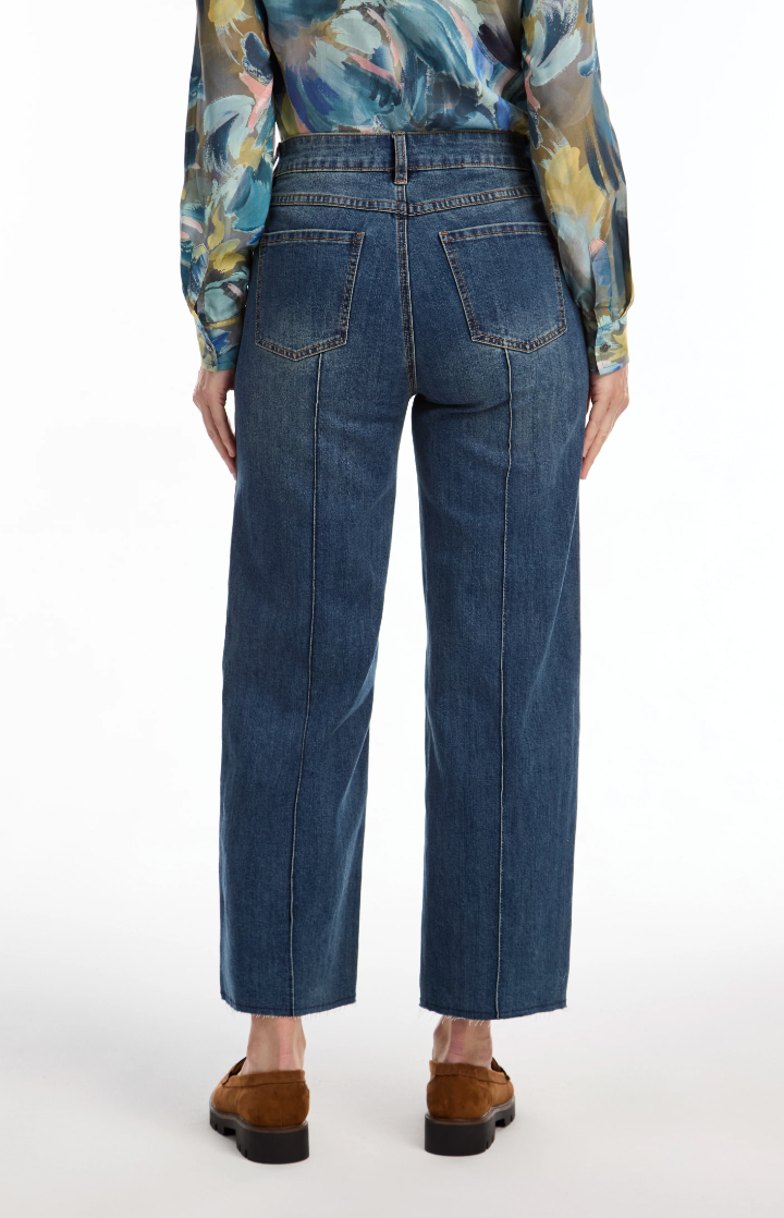 Dark Indigo Wide Ankle Jean