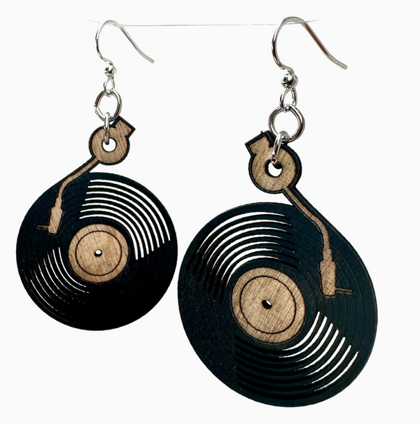 Vinyl Record Earring