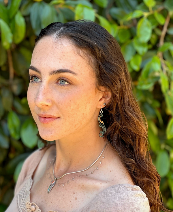 Paisley Leaf Earring