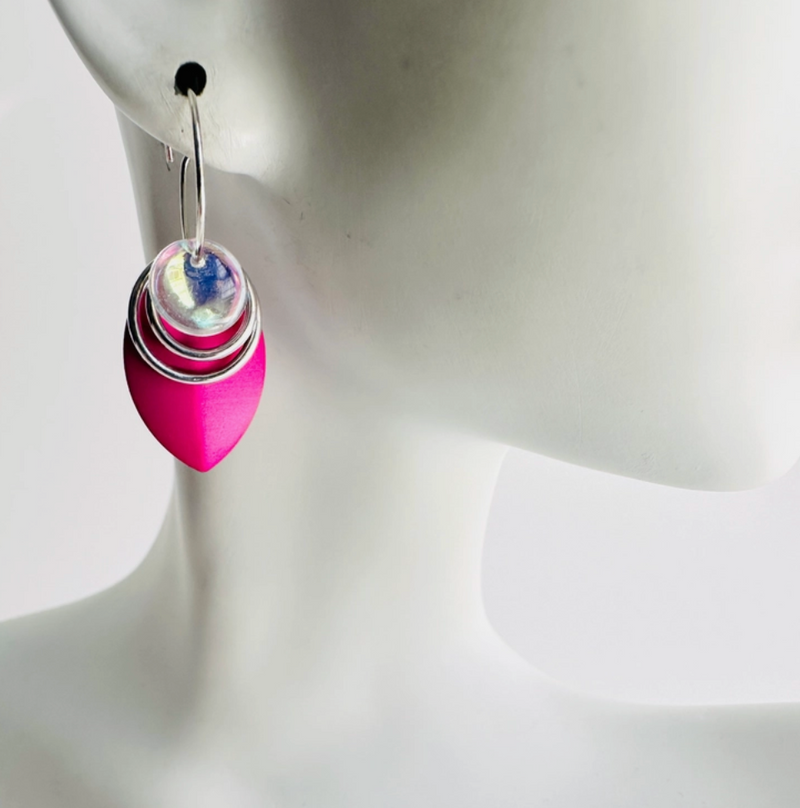 Leaf Layered Interchangeable Bead Earring