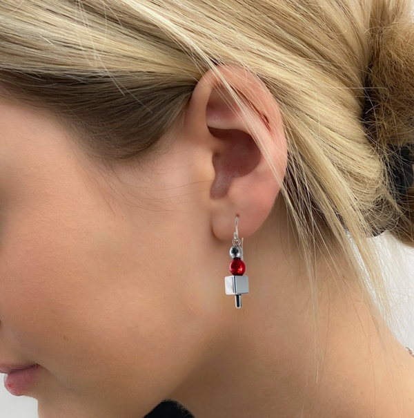 Cube Dangle Interchangeable Bead Earring