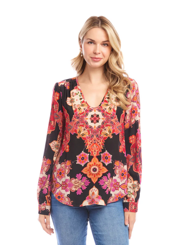 Morocco Shirred Blouse
