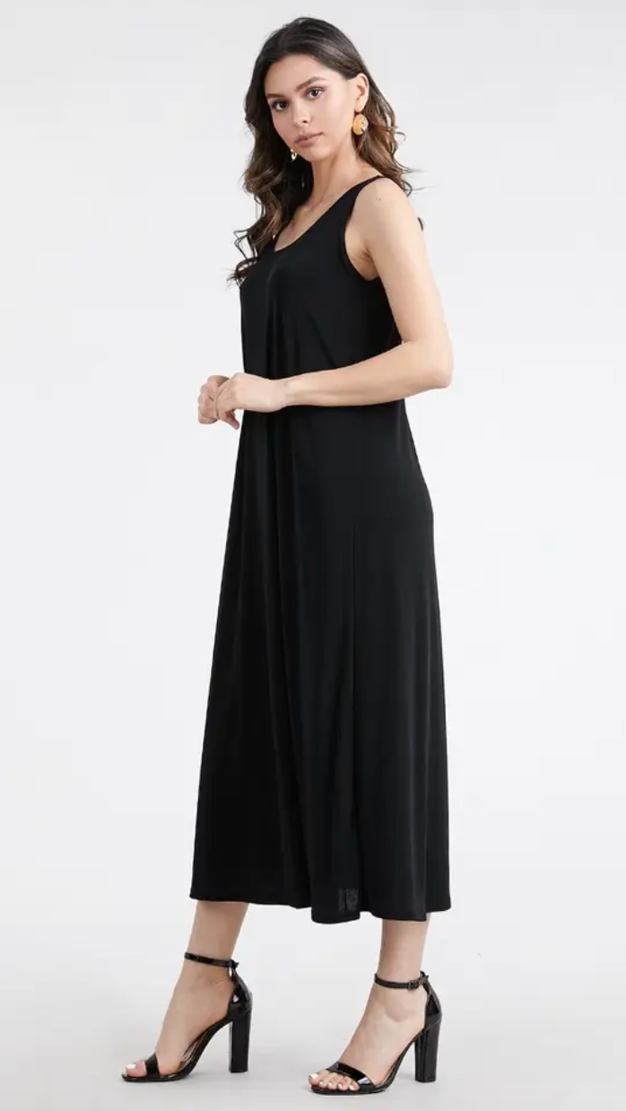 Black Long Tank Dress