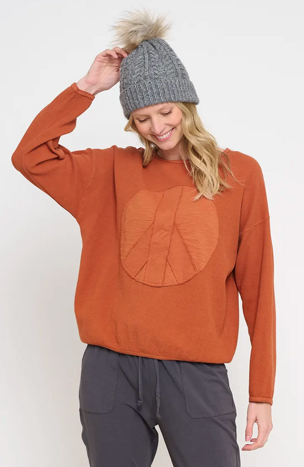 Peace Sign Patch Top