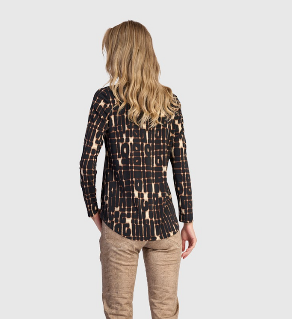 Matrix V-Neck Top