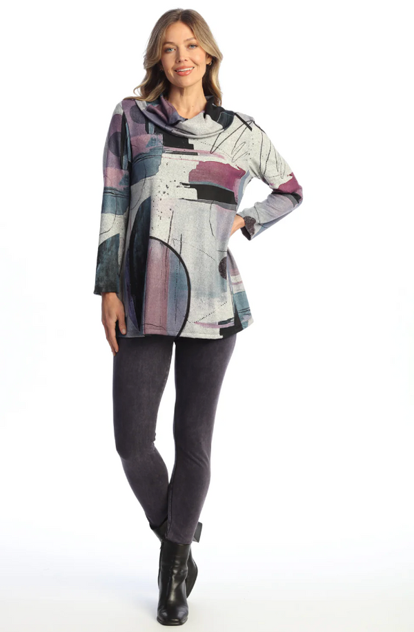 Studio Cowl Neck Tunic Top