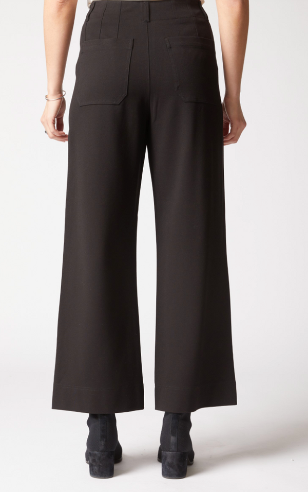 Black Ponte Flood Pant