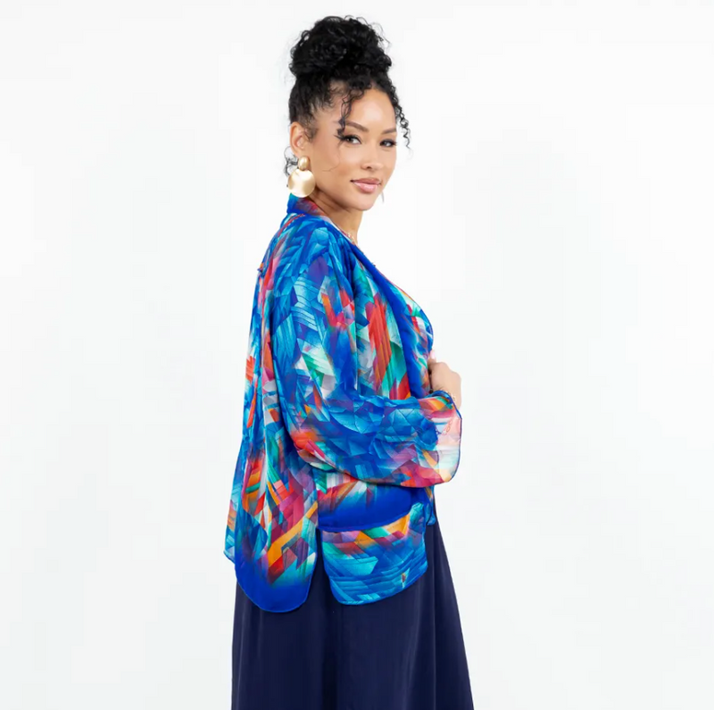 Royal Patchwork Kimono Jacket