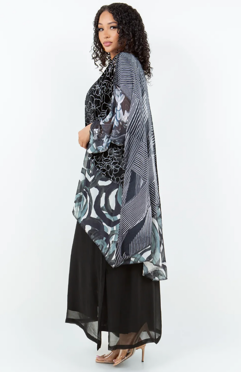 Black & White Whisper Top