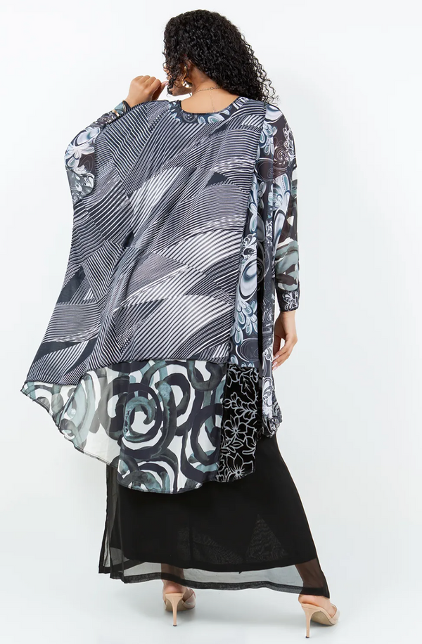 Black & White Whisper Top