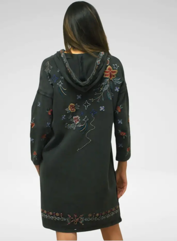 Black Embroidered Dress