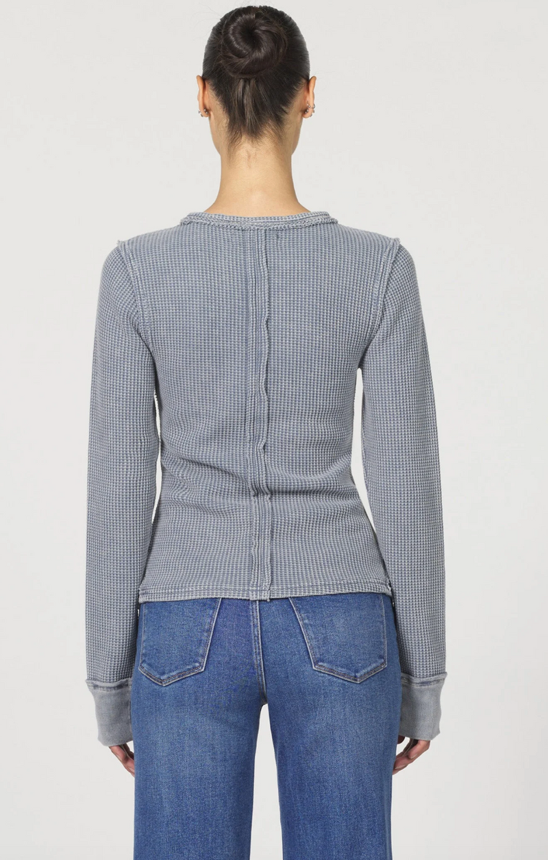 Vintage Indigo Thermal Henley