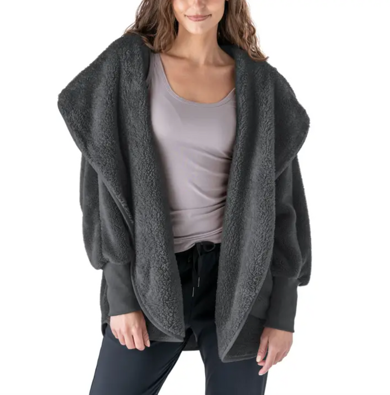 Charcoal Packable Cardigan