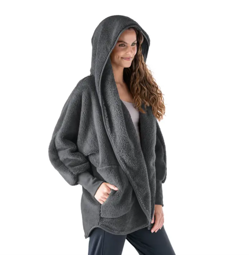 Charcoal Packable Cardigan