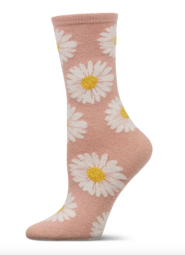 Daisies Cashmere Crew Socks