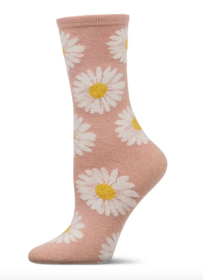 Daisies Cashmere Crew Socks