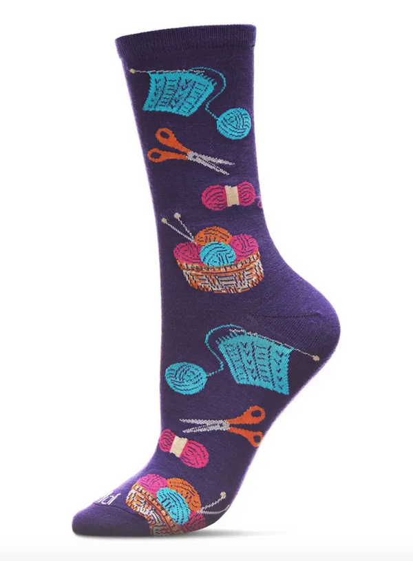 Knitting Bamboo Blend Crew Socks