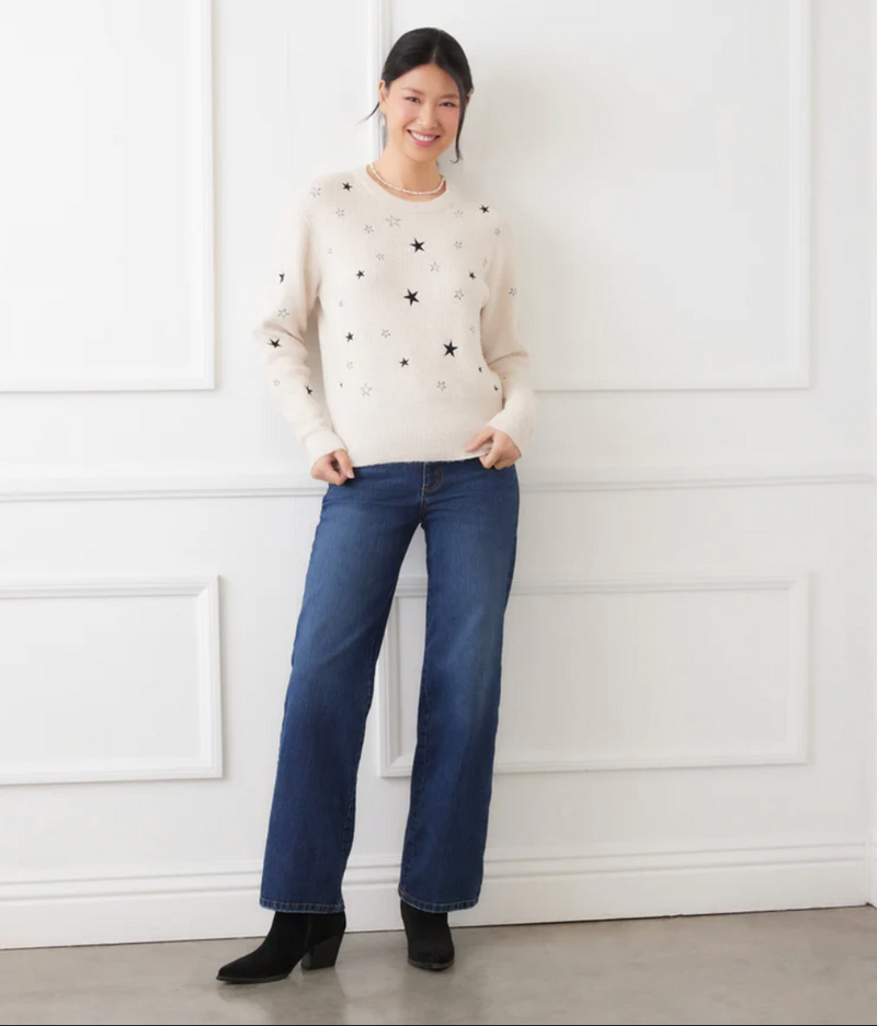 Embroidered Star Sweater